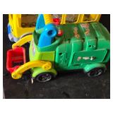 Fisher-Price Toy Bus and Garbage Truck Set