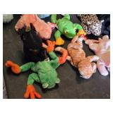 Lot of Beanie Babies and Plush Toys including TY Beanie Babies