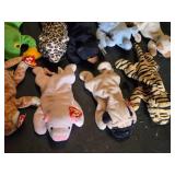 Lot of Beanie Babies and Plush Toys including TY Beanie Babies