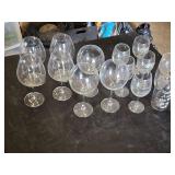 Wine Glasses Assortment including Large Novelty Glass, Bride Squad Glass, and More