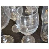 Wine Glasses Assortment including Large Novelty Glass, Bride Squad Glass, and More
