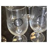 Set of Various Wine Glasses Including Naked Winery and Crystal Designs