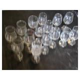 Set of Various Wine Glasses Including Naked Winery and Crystal Designs
