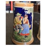 Set of German Beer Steins and Renaissance Festival Goblet