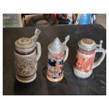 Vintage German Beer Steins Including Avon Ceramarte and Limited Edition Grizzly Stein