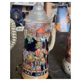 Vintage German Beer Steins Including Avon Ceramarte and Limited Edition Grizzly Stein