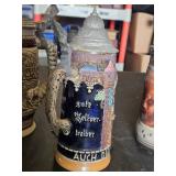 Vintage German Beer Steins Including Avon Ceramarte and Limited Edition Grizzly Stein
