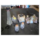 Glass Bottles and Decorative Items