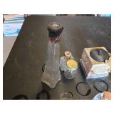 Glass Bottles and Decorative Items