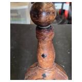 Collection of Vintage Bottles Including Erven Lucas Bols Stoneware, Leather-Wrapped Bottle, and Decorative Glass Decanter
