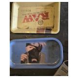 Cigar Accessories including Cigar Cutters, RAW Rolling Tray, and Golden Valley Lighter