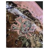 Pink Skull and Camo Handbag with Stud Accents
