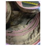 Pink Crossbody Bag with Camo and Stud Embellishments