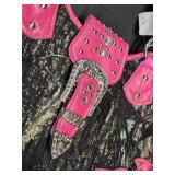 Pink Camouflage Handbag with Rhinestone Accents