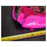Pink Camouflage Handbag with Rhinestone Accents