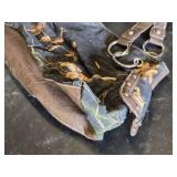 Brown Camo Print Handbag with Rhinestone Cross Design