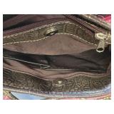 Western Style Handbag with Studded Design