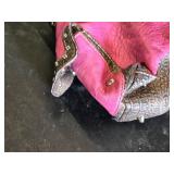 Western Style Handbag with Studded Design