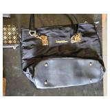 Lot of Various Handbags and Clutches including Magnolia Satin Pouch, Fashion Black Tote, and Floral Zip Pouch
