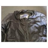 BILT Motorcycle Jacket with Armor - Back Length: 24", Sleeve from Mid Back of Neck: 30", Pit to Pit: 20" makes Chest 40"
