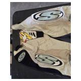 Sune Helmet and Sinisalo Racing Suit with Goggles - Inseam: 27", Waist: 30" appriox.