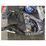 Sune Helmet and Sinisalo Racing Suit with Goggles - Inseam: 27", Waist: 30" appriox.