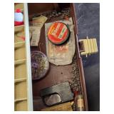 Plano Fishing Tackle Box with Assorted Fishing Gear and Wire Fish Basket