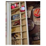 Plano Fishing Tackle Box with Assorted Fishing Gear and Wire Fish Basket
