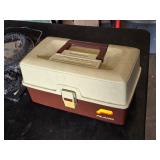 Plano Fishing Tackle Box with Assorted Fishing Gear and Wire Fish Basket