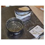 Portable Charcoal BBQ Grill with Cooler Carry Bag