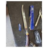 Lot of Hand Tools including Husky Utility Knife, Gerber Mini Multi-Tool, and Leatherman Multi-Tool