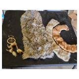 Faux Fur Shaul, 2 Fur Colllars and Dreamcatcher