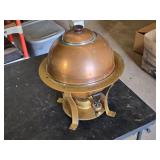 Antique Copper and Brass Samovar with Burner