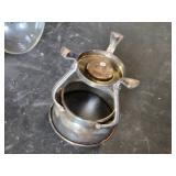 F.B. Rogers Silver Co. Glass and Metal Coffee Carafe with Warmer
