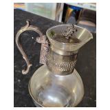 F.B. Rogers Silver Co. Glass and Metal Coffee Carafe with Warmer
