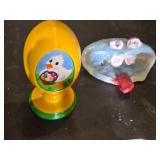 Easter and Animal Figurines, Piggy Bank, and Decor Items