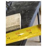 Rustic Wooden Wall Shelf with Metal Hooks