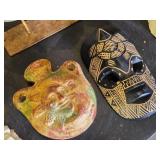 Various Decorative Masks and Sculptures