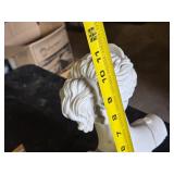 Bust of Diana Sculpture by G. Ruggeri with Decorative Corbels, Made in Italy