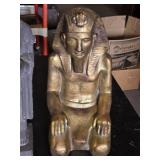 Buddha and Egyptian Pharaoh Statues