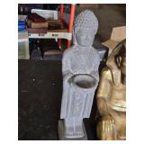 Buddha and Egyptian Pharaoh Statues