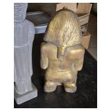 Buddha and Egyptian Pharaoh Statues