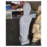 Buddha and Egyptian Pharaoh Statues