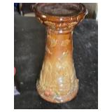 Red Key Candle Holder and Brown Ceramic Vase