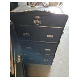 Horn Luggage Wardrobe Trunk with Drawers and Hangers
