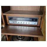 General Electric Stereo Console with Turntable and Speakers - Powers on but doesn