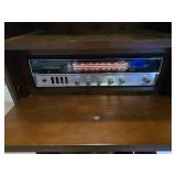 General Electric Stereo Console with Turntable and Speakers - Powers on but doesn