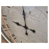 Glenmont Clock Co. Large Wall Clock with Rope Hanger - 27.5"