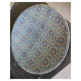 Set of Decorative Metal Plates for Wall Hanging, largest is 24"
