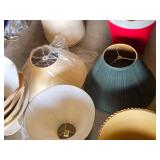 Lot of Assorted Lampshades Including Various Styles and Sizes